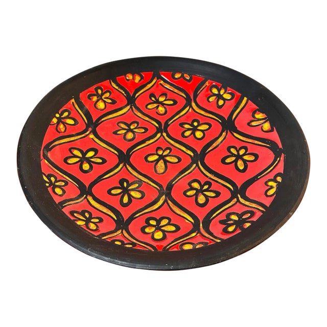 Alvino Bagni Ceramic Plate Crafted in Italy For Sale