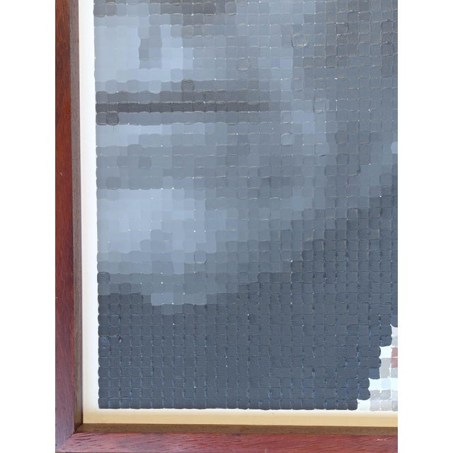 Textile Francisco Vital "Andy Warhol with Campbell's Can" Contemporary Pixelated Figure Painting, 2022 For Sale - Image 7 of 10