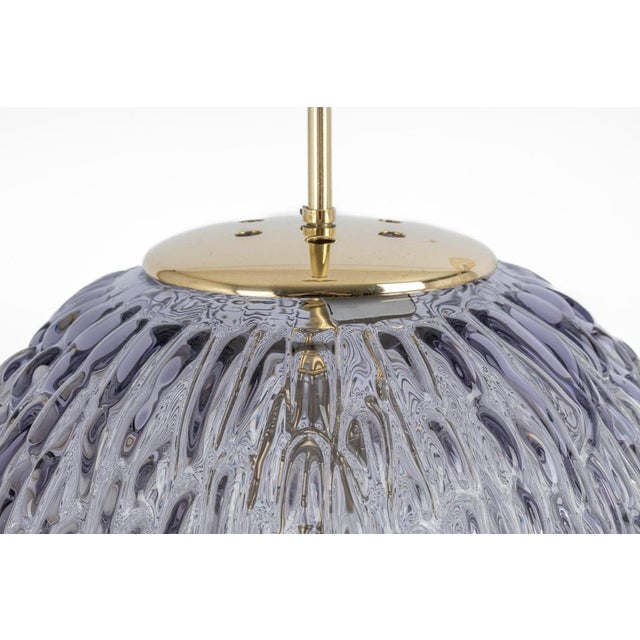 1970s Large Bubble Glass Pendant attributed to Limburg Glashütte, Germany, 1970s For Sale - Image 5 of 14