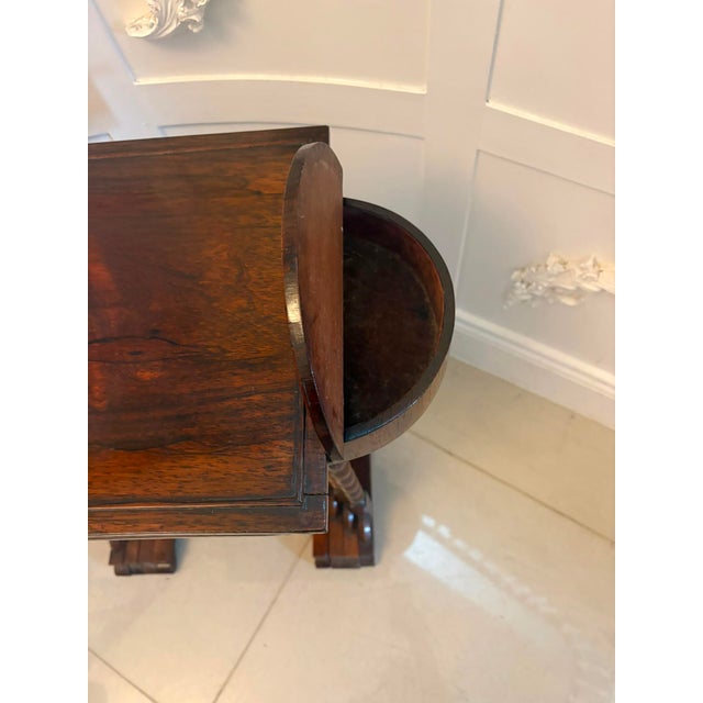 Antique Regency Rosewood Nest of Four Tables with Integrated Chess Table, 1830, Set of 4 For Sale - Image 11 of 18