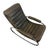 A striking vintage Bauhaus-inspired rocking chair featuring a graceful tubular chrome steel frame and generously...