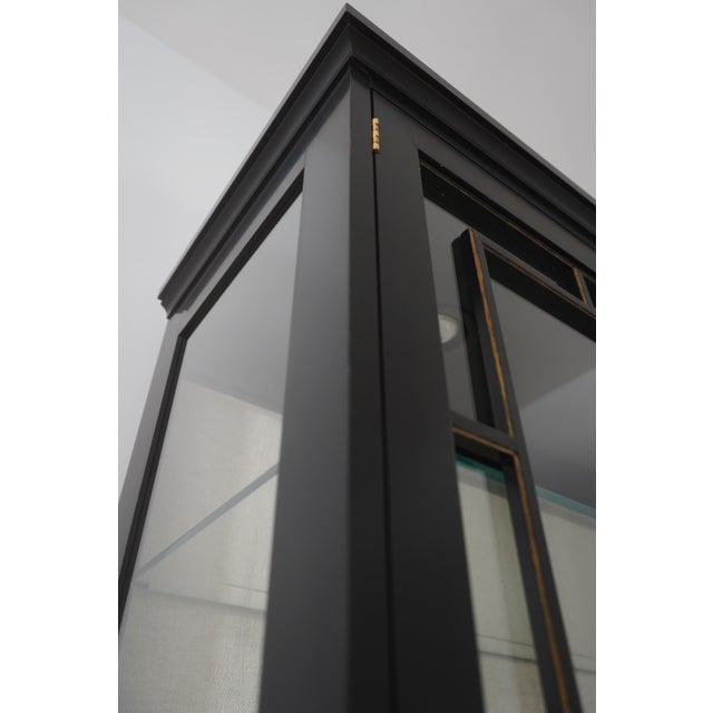 Henkel Harris Model 227 Black Curio Cabinet For Sale - Image 15 of 18