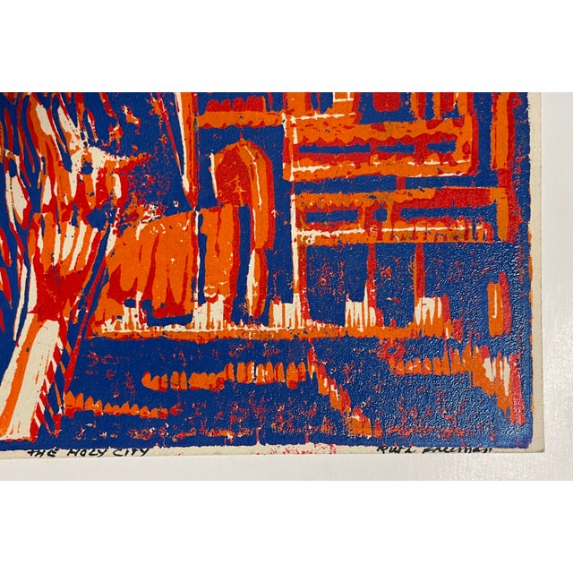 1970s Ruth Freeman Holy City Woodblock For Sale - Image 4 of 5