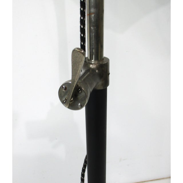 Streamline Art Deco Polished Aluminum Spaceage Floor Lamp For Sale - Image 9 of 16