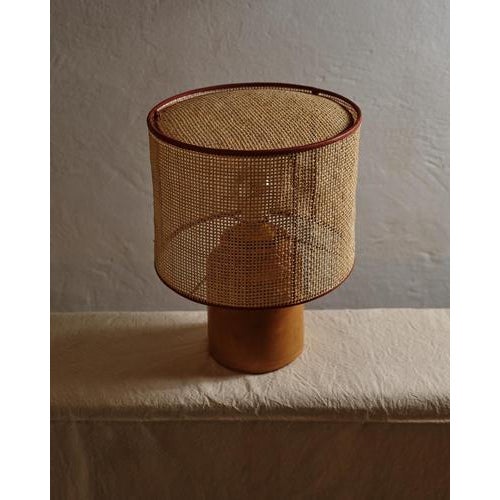 New edition 2025 medium sonora rattan table lamp by nassi dimensions: w 30 x d 30 x h 45 cm. Materials: lampshade: coated...