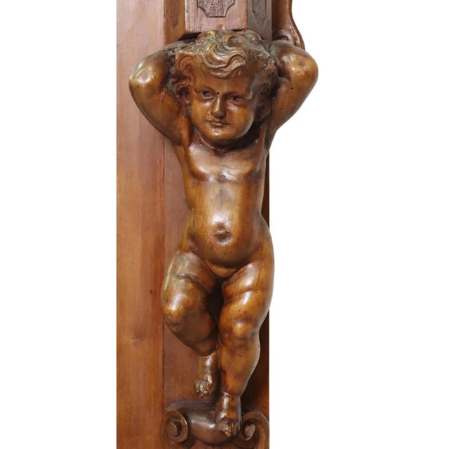 1800's Antique Talian Renaissance Revival, Mirrored Jardinere For Sale - Image 4 of 6