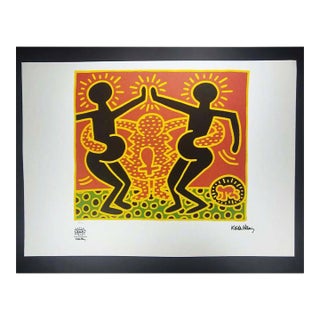 After Keith Haring, Figurative Composition, 1990s, Lithograph For Sale