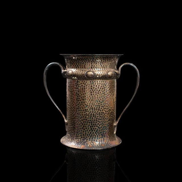Silver Antique Tankard, English, Silver Plate, Jug, Vase, Art Nouveau, Victorian, 1900 For Sale - Image 8 of 13