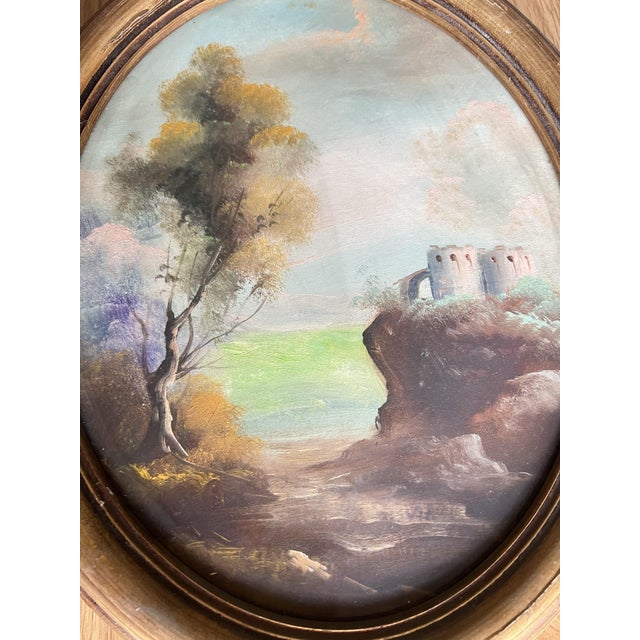 Untitled, 1950s, Oil & Wood, Set of 2 For Sale - Image 6 of 9