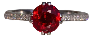 The Fitzgerald: 2.03 Carat Natural Ruby and Natural Diamond Engagement Ring