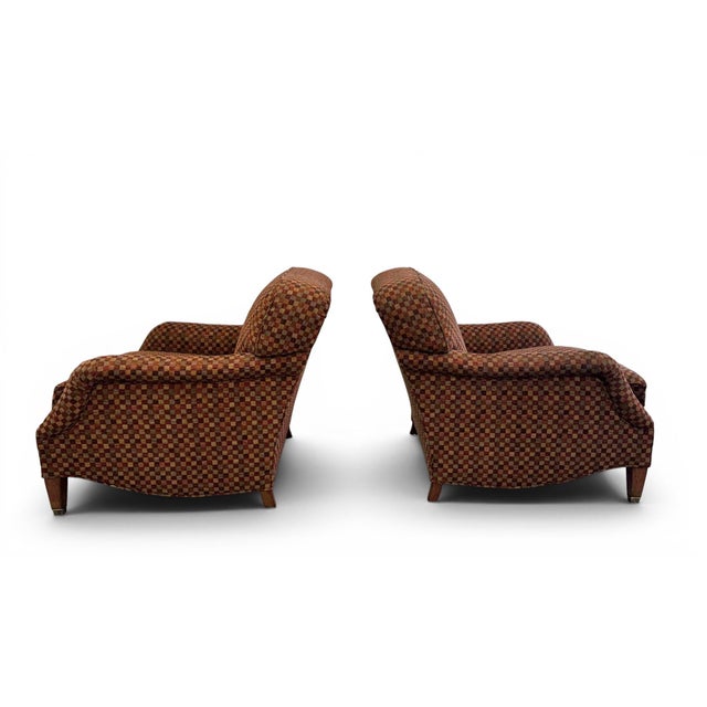 Wood Classic Lewis Mittman Lounge Chairs & Ottoman - 3 Piece Set For Sale - Image 7 of 13