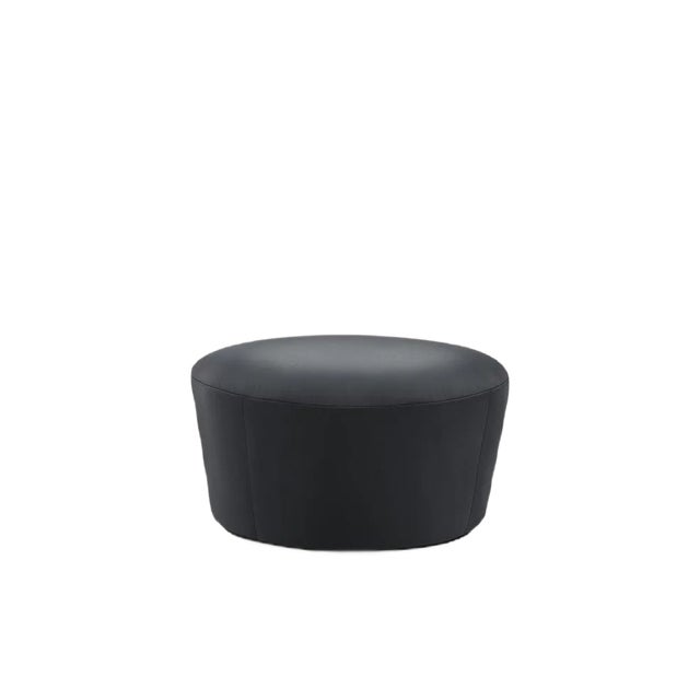 Naïve Pouf D720 in Lambada Black Leather by etc.etc. for Emko For Sale