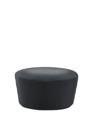 Naïve Pouf D720 in Lambada Black Leather by etc.etc. for Emko