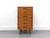 High-quality, narrow teak chest of drawers with six drawers. The fronts are made of solid teak with stylish recessed...