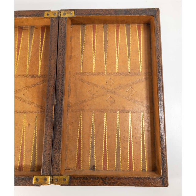20th Century Faux Leather Book Game Box for Chess, Checkers or Backgammon For Sale In New York - Image 6 of 13