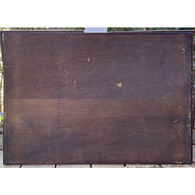 1940s Large Oxidized Mirror Framed in Wood - For Sale In Baltimore - Image 6 of 6