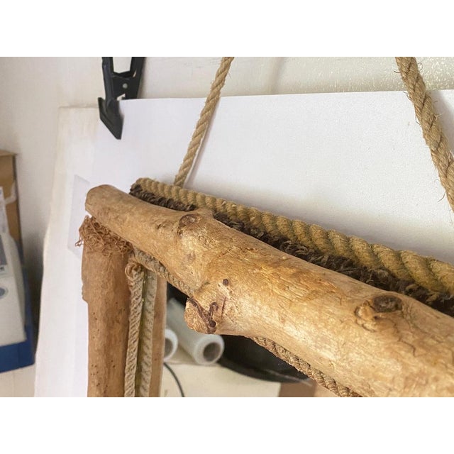 Driftwood and Rope Mirror in Grey Color, France, 1970s For Sale - Image 11 of 15