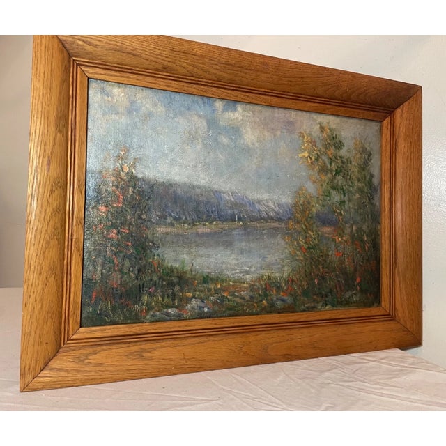 Antique Howard Clinton Dickinson Abstract Expressionism Oil Painting Landscape For Sale In New York - Image 6 of 12
