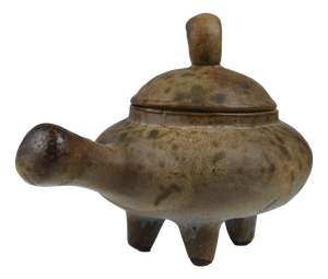 Sculptural Ceramic Vessel with Lid by Agnès Escala, 1960s
