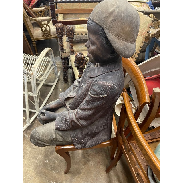 Late 19th Century Terracotta Sculpture of Seated Young Boy For Sale In Atlanta - Image 6 of 10