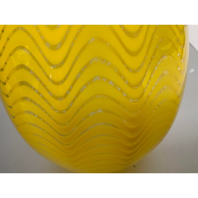Glass Sam Stang Hand Blown Art Glass Pitcher For Sale - Image 7 of 9