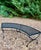 A beautifully restored vintage Salterini style curved wrought iron bench, a sculptural mid-century classic ready for the...