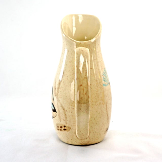 Red Wing Pottery Mid Century Redwing Pottery Bob White Quail Creamer 7 in Pitcher For Sale - Image 4 of 9