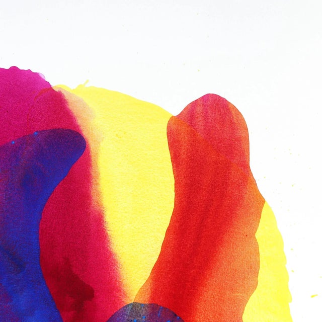 Abstract Large Oversized Colorful Artwork "Magical Night" Contemporary Original Abstract Acrylic Painting by Clara Berta For Sale - Image 3 of 8