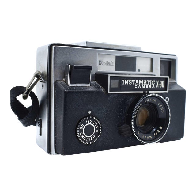 1970's Kodak Instamatic X-90 Film Camera With Ektar f/2.8 Lens For Sale