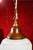 Art Deco Bronze and Hand-Painted Opaline Skyscraper Pendant Light, 1940s For Sale - Image 6 of 13