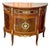 French-Style Demilune Sideboard – Premium Hardwood With Intricate Gold Leaf Details For Sale