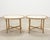 Pair of Danny Ho Fong Organic Modern Rattan Marble Tables For Sale - Image 18 of 18