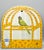 Trompe l'Oeil Delft Polychrome Tile Hanging Birdcage Wall Plaque For Sale - Image 10 of 11