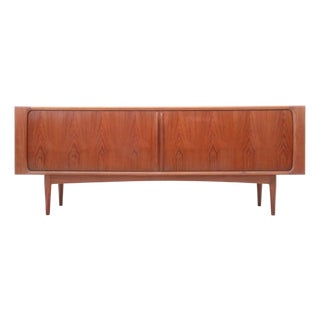 Mid-Century Modern Danish Teak Sideboard with Roll-Up Doors from Bernhard Pedersen & Søn, 1960s For Sale