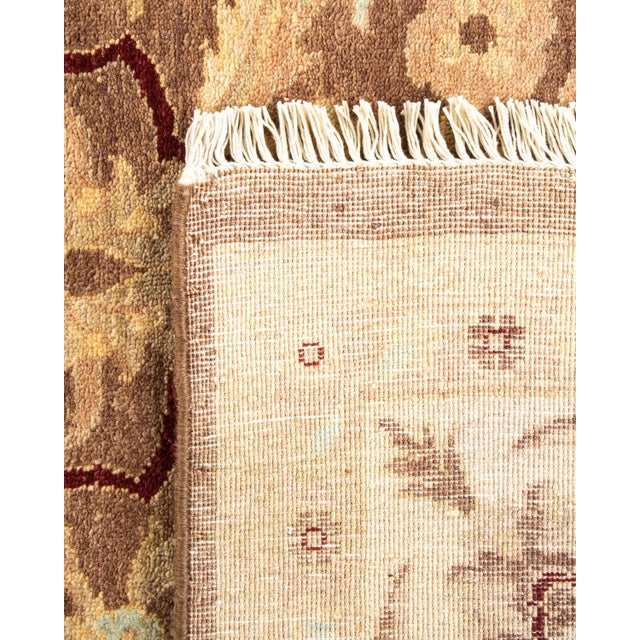 2000 - 2009 Eclectic, One-of-a-Kind Hand-Knotted Area Rug - Brown, 6' 0" x 9' 2" For Sale - Image 5 of 8