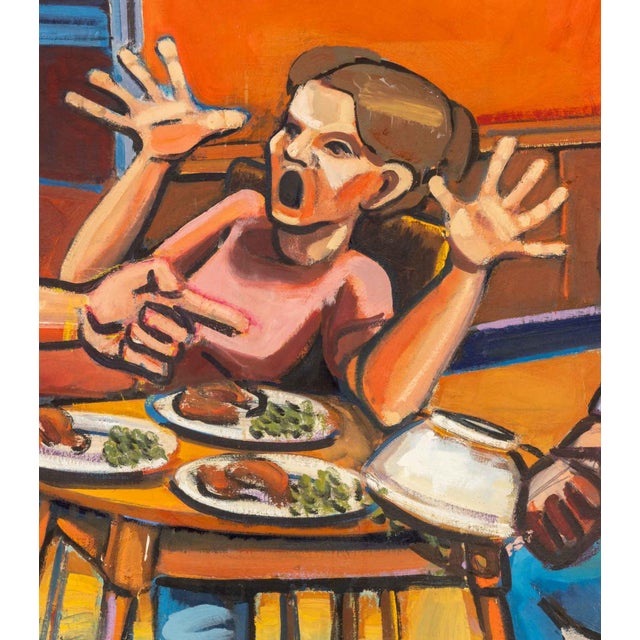 Contemporary Daniel W. Freeman "Puberty" Oil on Canvas, 1975 For Sale - Image 3 of 10