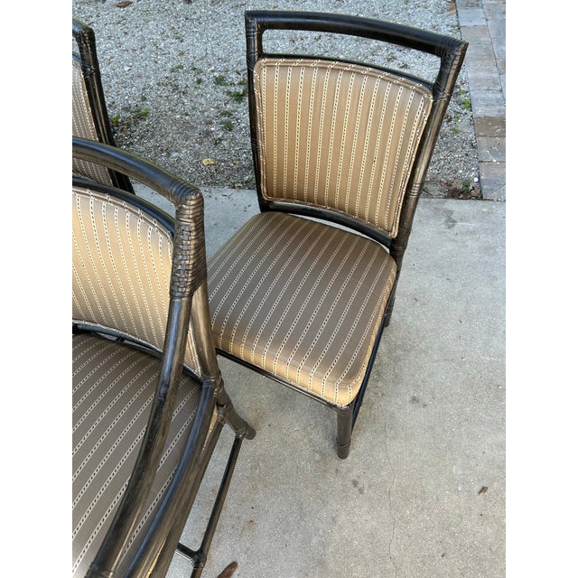 McGuire Bamboo Dining Chair Set of Six For Sale In Naples, FL - Image 6 of 11
