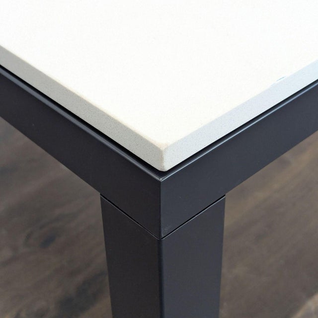 White Room and Board Parsons Electric Adjustable Height Desk – Simple Modern Design For Sale - Image 8 of 9