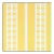 Sample - Schumacher X Celerie Kemble Wicker Stripe Wallpaper in Lemon Blossom For Sale
