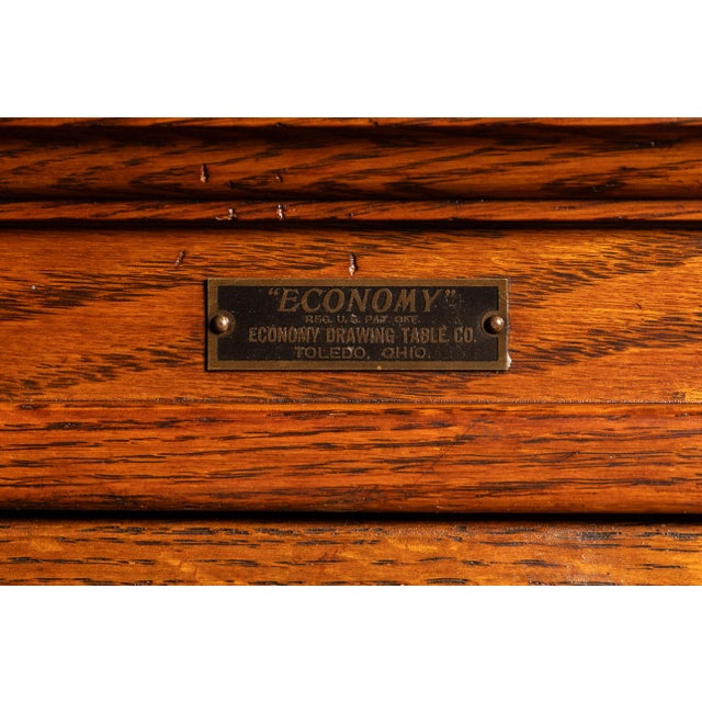 Antique Four-Stack Flat File by Economy For Sale - Image 12 of 12