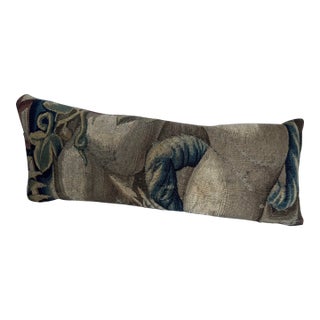 16th Century Antique Brussels Tapestry Pillow For Sale