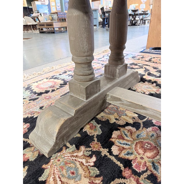 Vintage Restoration Hardware Trestle Dining Table For Sale In New York - Image 6 of 9