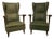 Mid 20th Century Pair of Wingback Chairs Attributed to Paolo Buffa For Sale