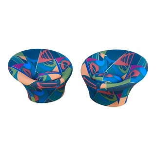 Mid Century Modern Pierre Paulin for Artifort F560 Mushroom Chairs- A Pair For Sale