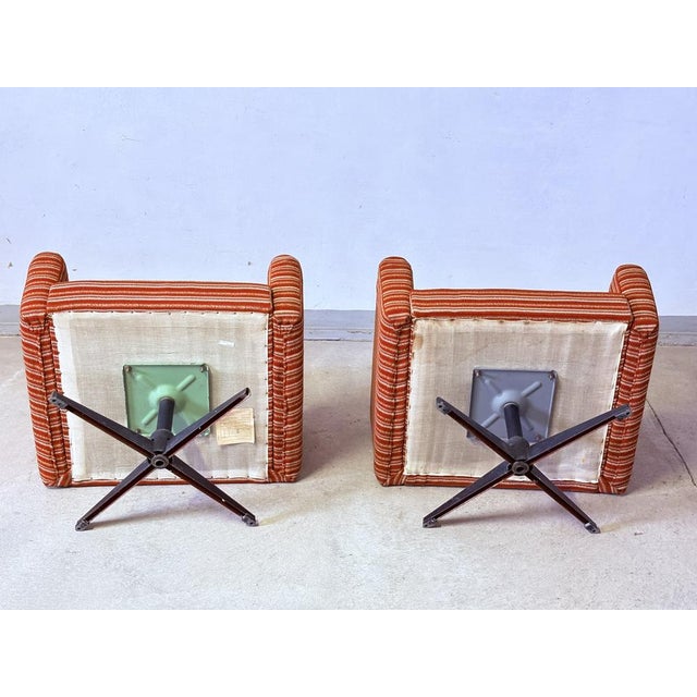 Vintage Swivel Lounge Chairs, 1980s, Set of 2 For Sale - Image 11 of 12