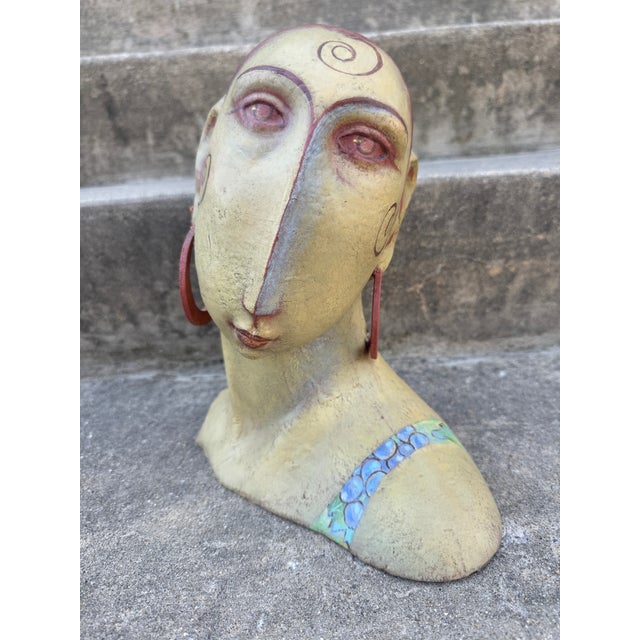 Fun and detailed papier mache sculpture of a (presumably) flameco dancer. Amazing detail. Artist signed.