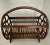Brown Vintage Bentwood Brighton Pavilion Chinese Chippendale Bamboo Storage Catch-All For Sale - Image 8 of 9