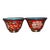 Pair of Vintage Chinese Cloisonné Enamel Bowls With Peony Motif For Sale