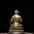 Vintage Silver-Plated Bronze Acala Statue Buddhist Fudo Myoo Sculpture 3.9" For Sale - Image 4 of 9