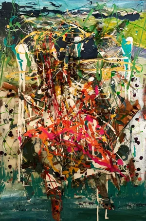 "Victory", Contemporary, Abstract, Mixed Media Painting, by Van Ness